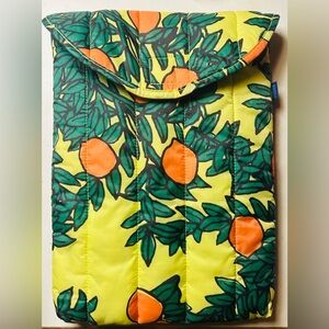 Baggu Puffy Laptop Sleeve 13"/14" - Orange Tree rare hard to find retired